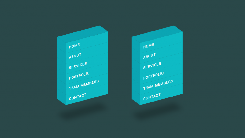 CSS Isometric Menu Hover Effects - WP Coders Club