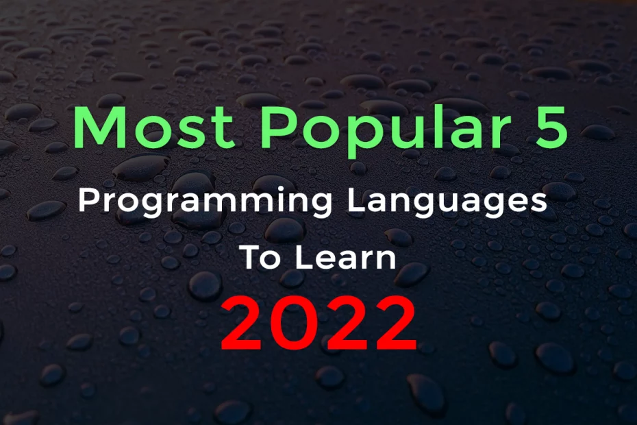 Top Programming Languages To Learn in 2022