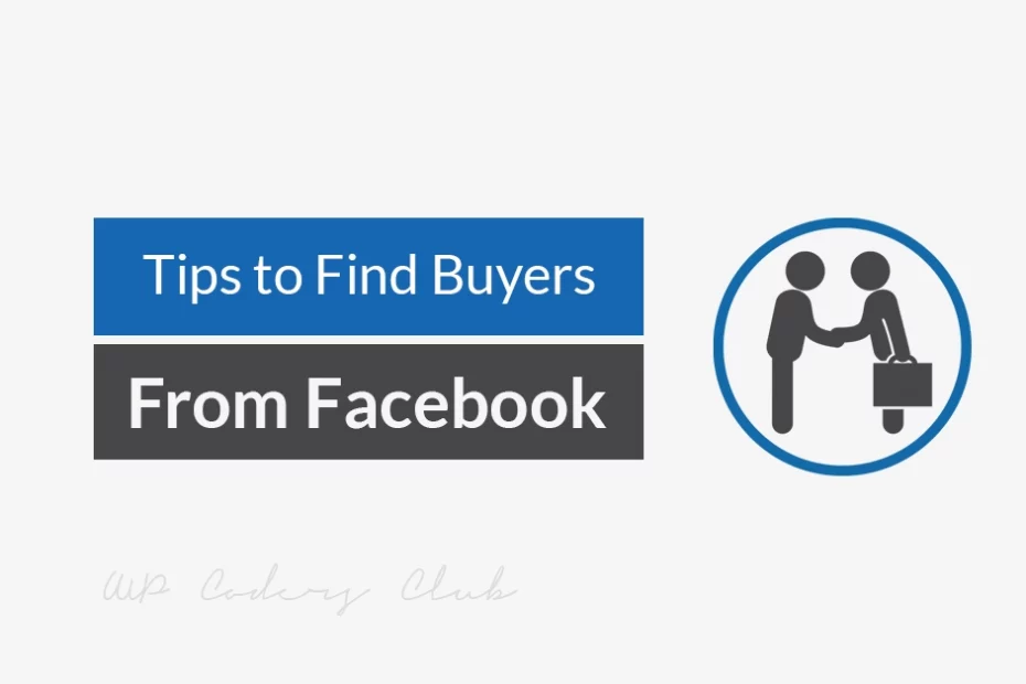 How to Find Buyer From Facebook